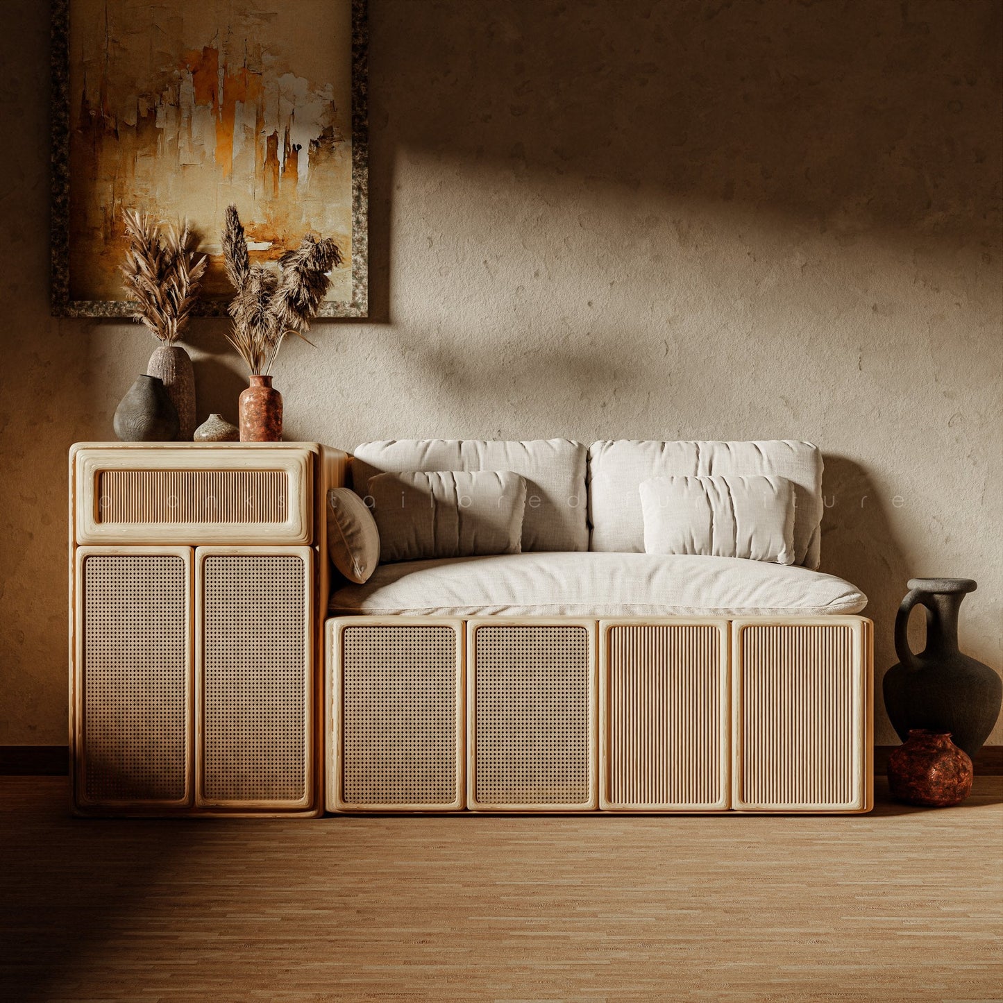 Azzurra - PlanksTailoredFurniture - Storage - Azzurra - -With backrest cushion - -